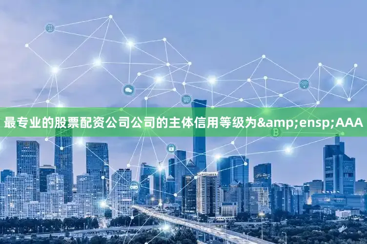 最专业的股票配资公司公司的主体信用等级为&ensp;AAA